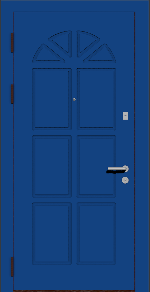Дверная панель синяя